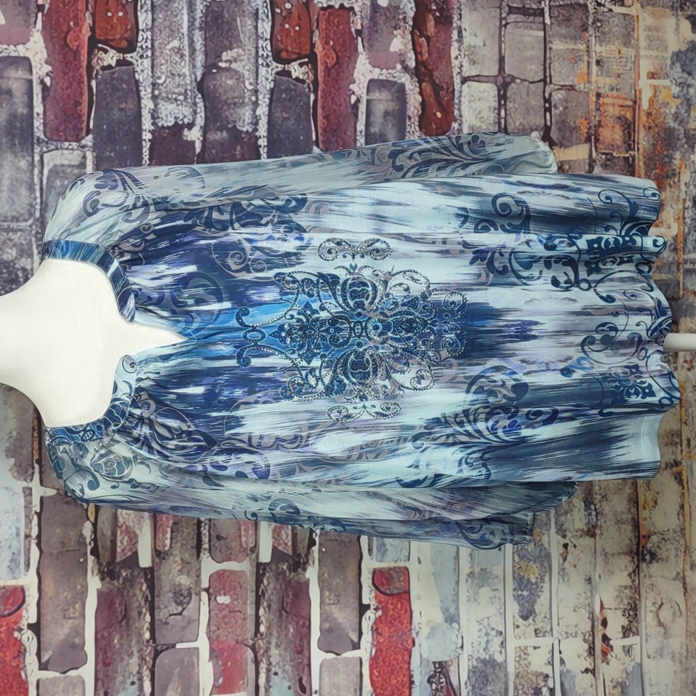 Chico's "Daphne" Embellished Top
